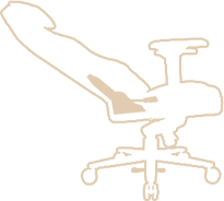 ícone de inclinação da cadeira.