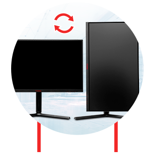 Rotação do monitor