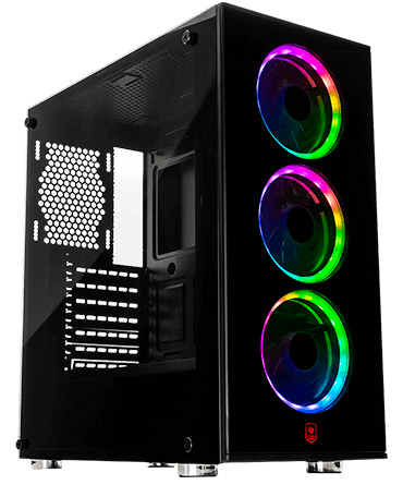 Gabinete Gamer Pichau Carrier II Lateral Vidro Temp RGB Rosa, PG-CR02-PKRGB