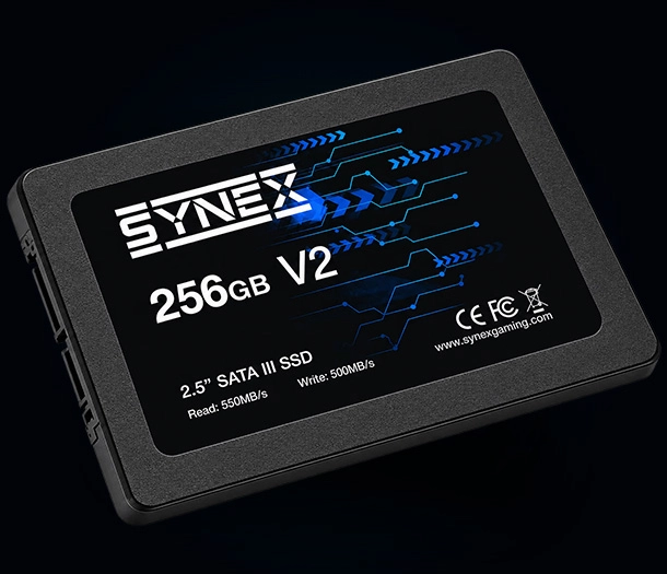 SSD Synex V2, 256GB, SATA III, Leitura 550MB/s, Gravacao 500/MBs