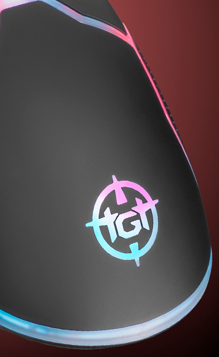Tgt Mouse Mouse Gamer TGT Bizon S, Rainbow RGB, 8400DPI, 6 Botoes, Preto - TGT Gaming