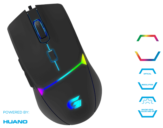 Mouse Gamer Rgb Para Jogo Fortrek Crusader 7200dpi 125hz - LOJA