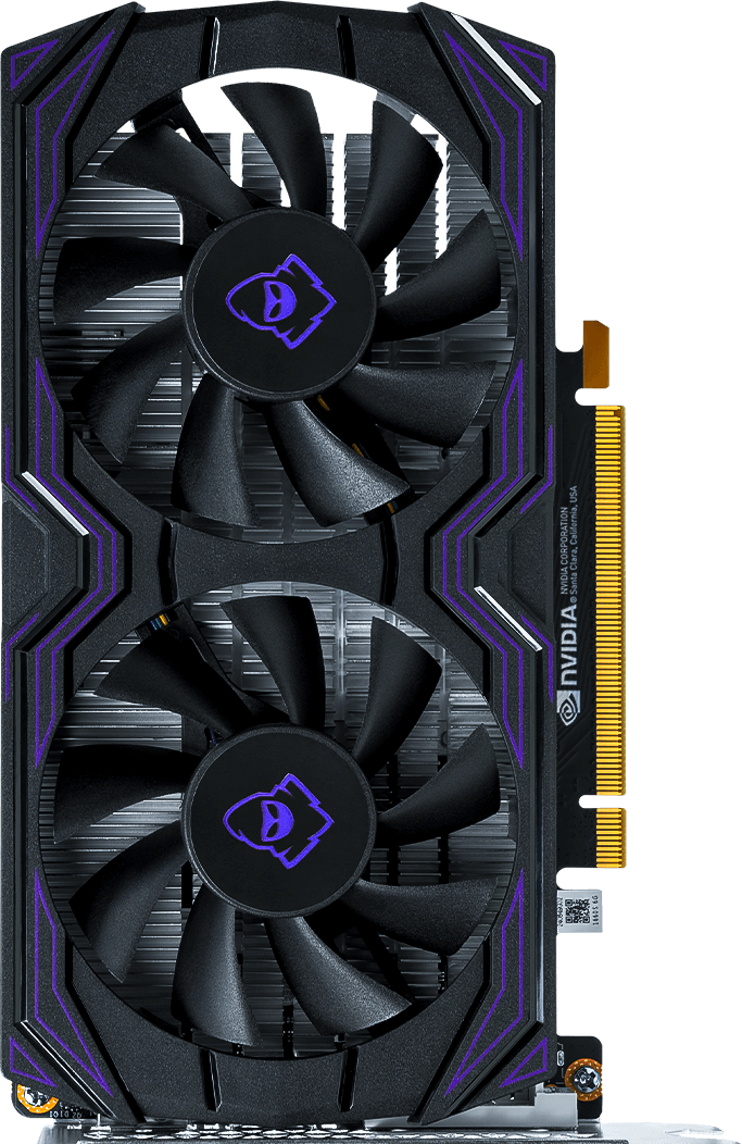 Foto da gpu com logo