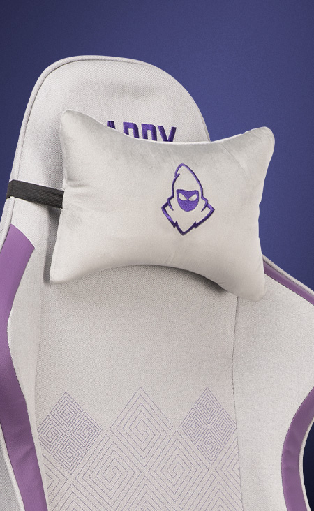 Cadeira Gamer Mancer Harpy SL, Branco e Roxo 7