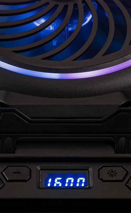 Base Para Notebook Mancer Kadmus, até 17 POL, Preto 8