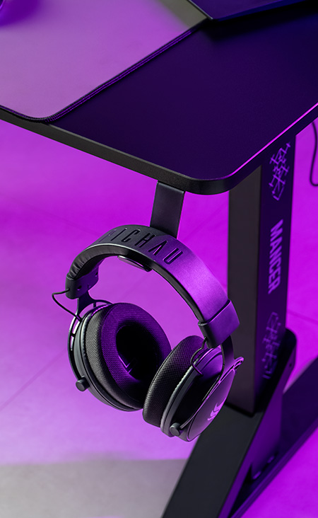 Mesa Gamer Mancer Runic, Com Regulagem de Altura, 136cm, Preto 11