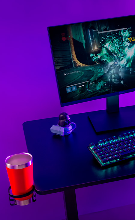 Mesa Gamer Mancer Runic, Com Regulagem de Altura, 136cm, Preto 12