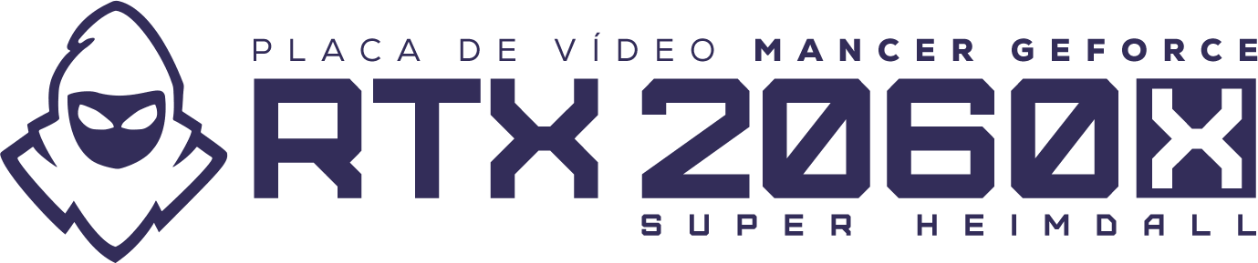 Placa de Vídeo Mancer GeForce RTX 2060 Super Heimdall X, 8GB, GDDR6, 256-bit 5 logo da placa