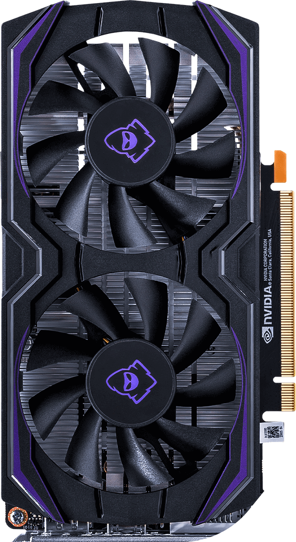 Foto da gpu com logo
