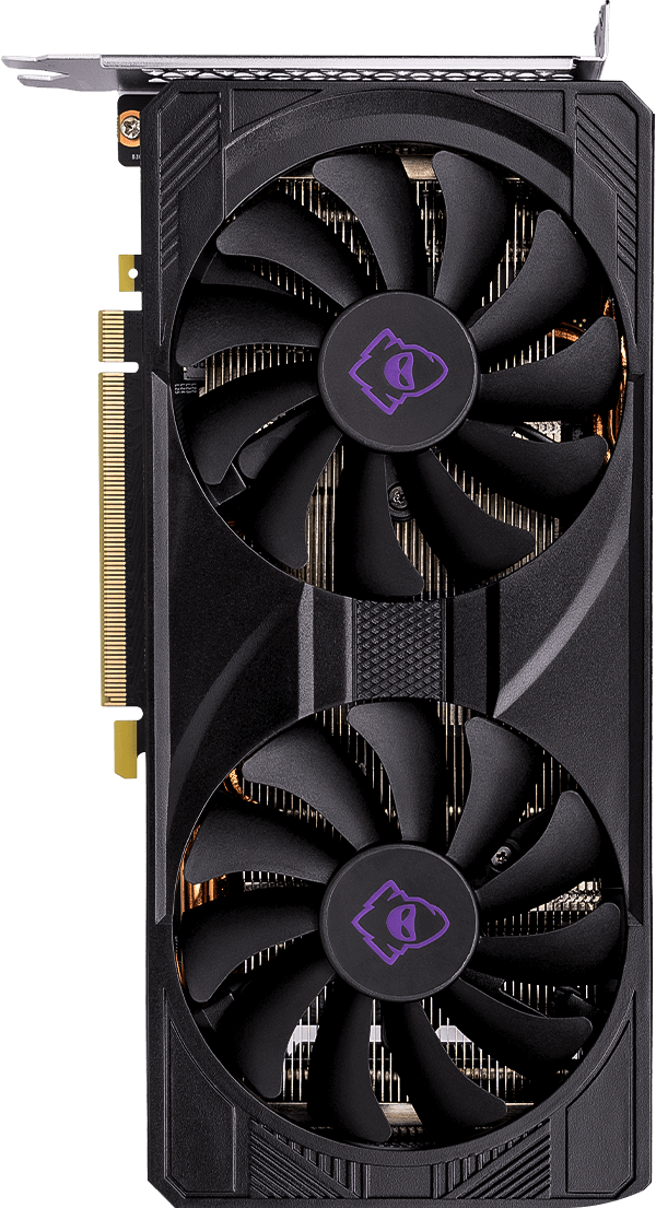 Foto da gpu com logo