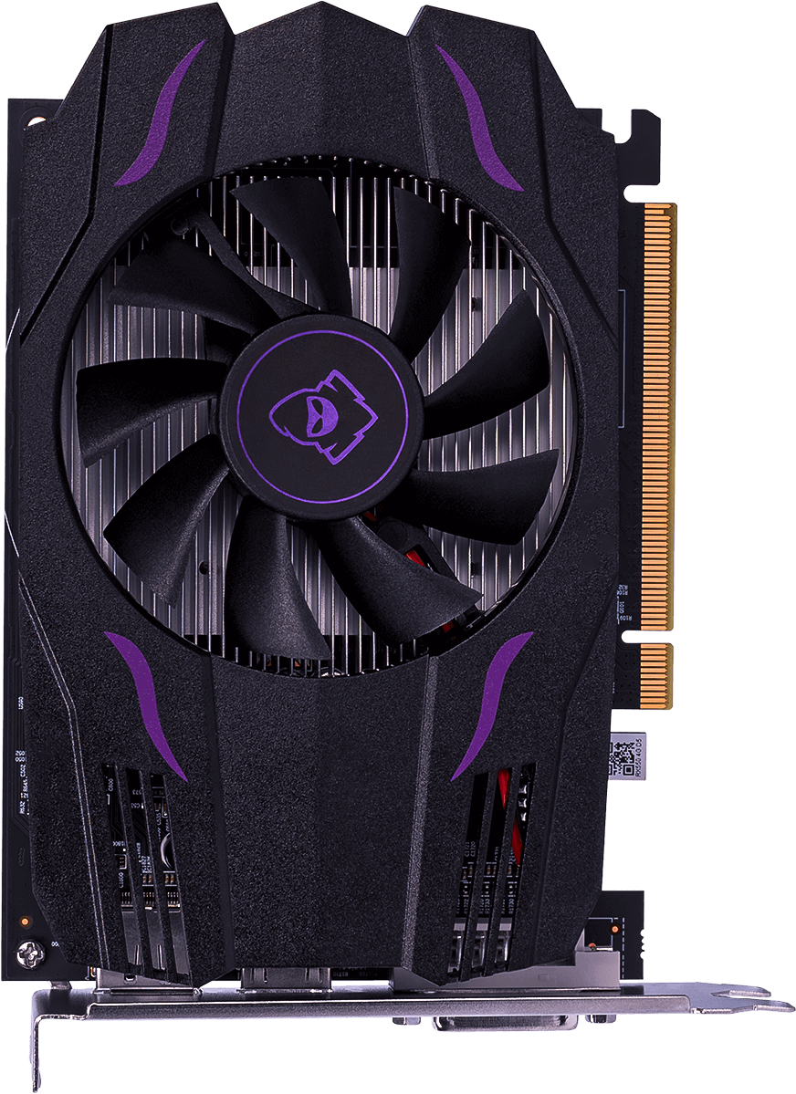 Foto da gpu com logo