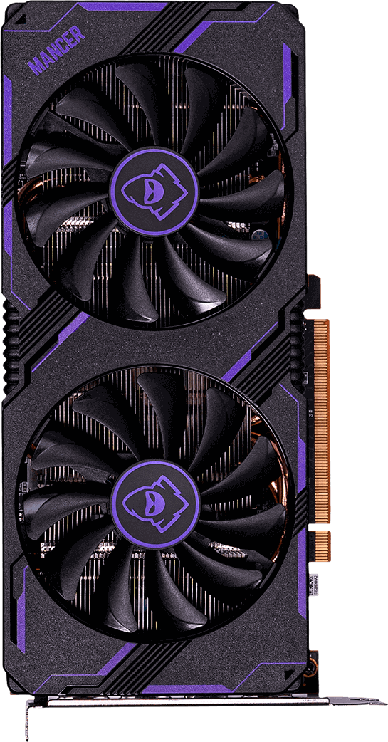 Foto da gpu com logo