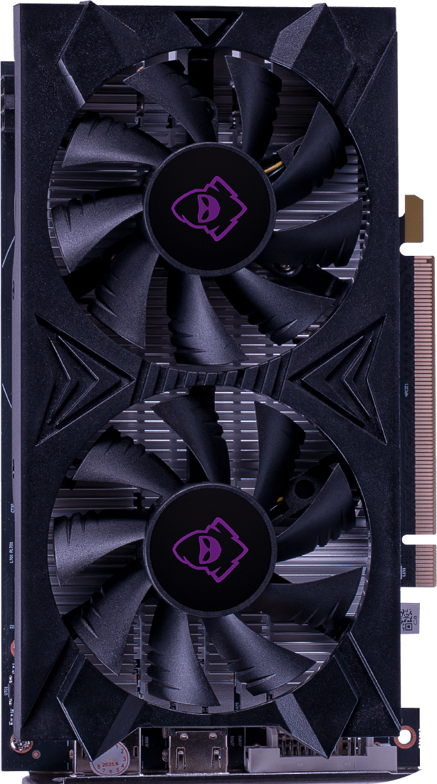 Foto traseira da placa de video