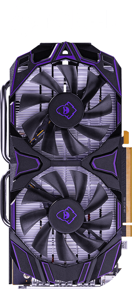 Foto da gpu com logo