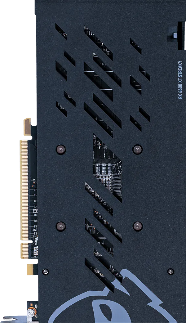 Foto traseira da placa de video