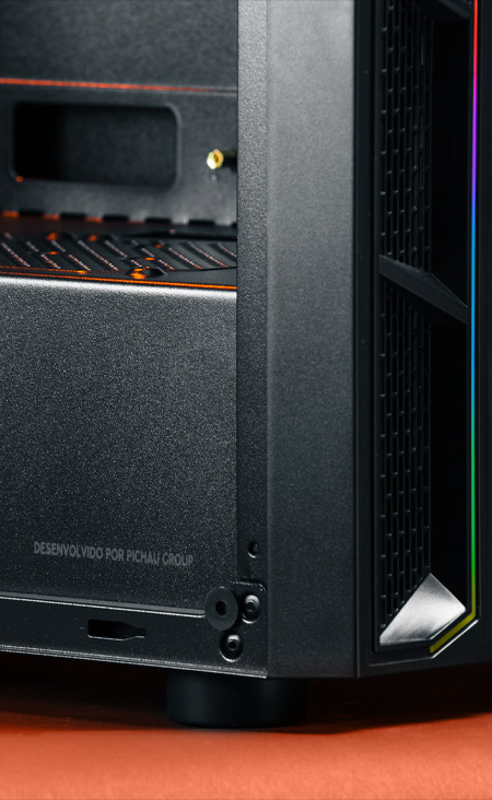 Gabinete Gamer Mancer Targe, Mid-Tower, Lateral de Vidro, Com 1 Fan, Preto 9