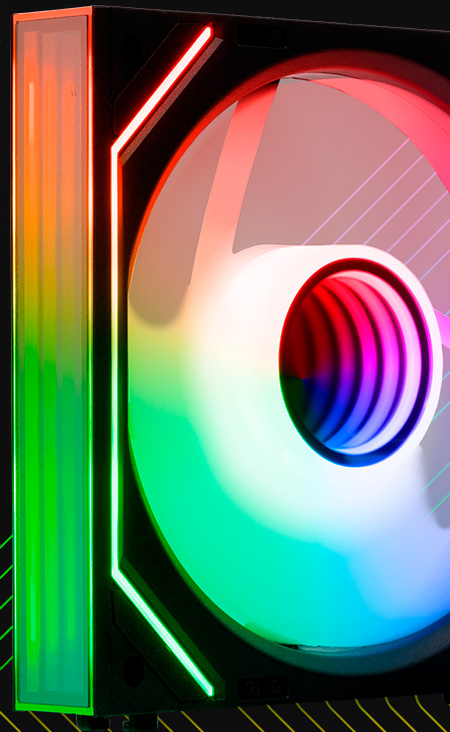 【ma】BrightWin Kit Ventoinhas Mancer Ventus ZX, RGB, 3x120mm, Preta, MCR