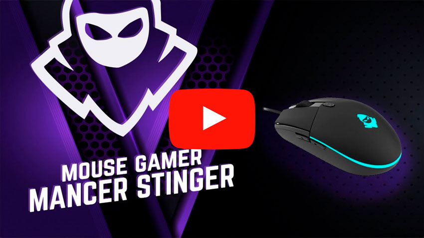 mouse gamer mancer stinger rainbow